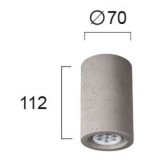 VIOKEF 4160201 | Phenix Viokef stropné svietidlo 1x GU10 sivé
