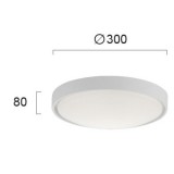 VIOKEF 4199600 | Yara Viokef stropné svietidlo 1x LED 1530lm 3000K biela