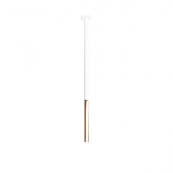 ALDEX 1067PL_G_M | Stick-AL Aldex stropné svietidlo tyč otočné prvky 1x G9 biela, zlatý