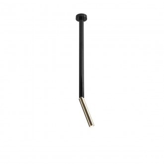 ALDEX 1067PL_G1_M | Stick-AL Aldex stropné svietidlo tyč otočné prvky 1x G9 čierna, zlatý
