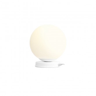 ALDEX 1076B_M | Ball-AL Aldex stolové svietidlo 23cm prepínač 1x E27 biela