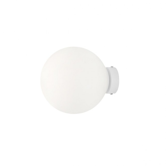 ALDEX 1076C_M | Ball-AL Aldex stenové svietidlo guľa 1x E27 biela, opál