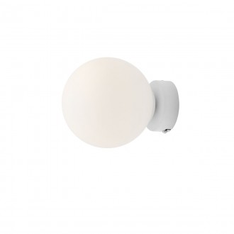 ALDEX 1076C_S | Ball-AL Aldex stenové svietidlo guľa 1x E14 biela, opál