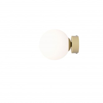 ALDEX 1076C12_S | Ball-AL Aldex stenové svietidlo guľa 1x E14 pistacia, opál