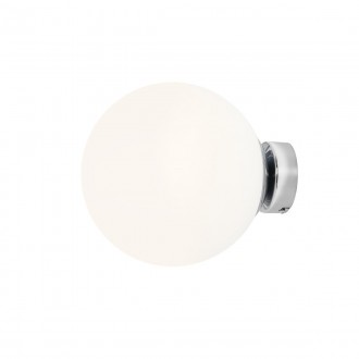 ALDEX 1076C4_M | Ball-AL Aldex stenové svietidlo guľa 1x E27 chróm, opál