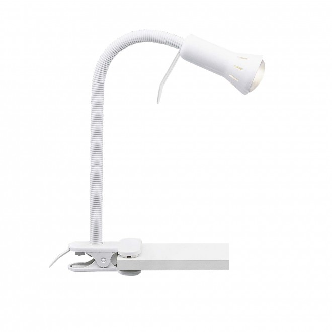 BRILLIANT 24705T05 | FlexB Brilliant štipcové svietidlo prepínač na vedení otočné prvky 1x E14 biela