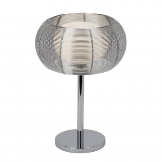 BRILLIANT 61149/15 | Relax-BRI Brilliant stolové svietidlo 39cm prepínač na vedení 1x G9 chróm, biela