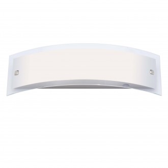BRILLIANT 90267/82 | Elysee Brilliant stenové svietidlo prepínač 2x E14 IP21 oceľové, biela
