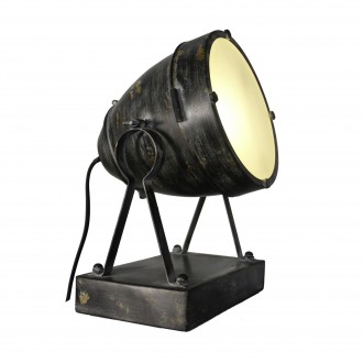 BRILLIANT 93685/06 | Fenna-BRI Brilliant stolové svietidlo 34cm prepínač na vedení otočné prvky 1x E27 čierna
