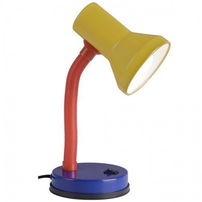 BRILLIANT 99122/03 | Junior Brilliant stolové svietidlo 30cm prepínač otočné prvky 1x E27 žltá, červená, modrá