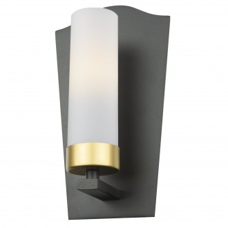 COSMOLIGHT W01162BZ | Dublin-COS Cosmolight rameno stenové svietidlo 1x E14 čierna, zlatý, opál