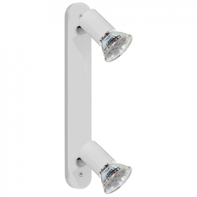 EGLO 31415 | Mini-LED Eglo stenové, stropné svietidlo otočné prvky 2x GU10 480lm 3000K biela, chróm