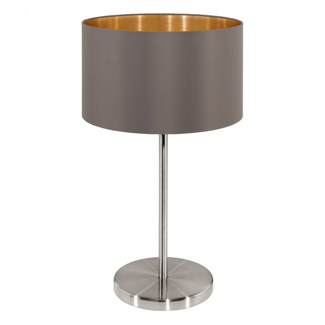 EGLO 31631 | Eglo-Maserlo-CG Eglo stolové svietidlo 42cm prepínač na vedení 1x E27 lesklé cappuccino, zlatý, matný nikel