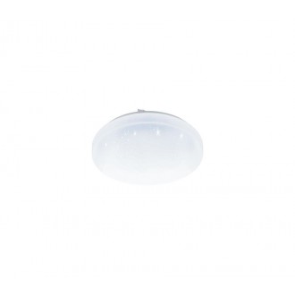 EGLO 33604 | Frania-S Eglo stenové, stropné svietidlo kruhový 1x LED 1350lm 4000K biela, kryštálový efekt
