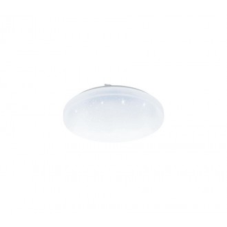 EGLO 33605 | Frania-S Eglo stenové, stropné svietidlo kruhový 1x LED 2000lm 4000K biela, kryštálový efekt