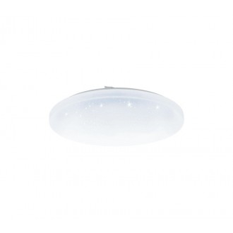 EGLO 33606 | Frania-S Eglo stenové, stropné svietidlo kruhový 1x LED 3900lm 4000K biela, kryštálový efekt