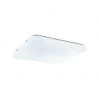 EGLO 33608 | Frania-S Eglo stenové, stropné svietidlo štvorec 1x LED 2000lm 4000K biela, kryštálový efekt