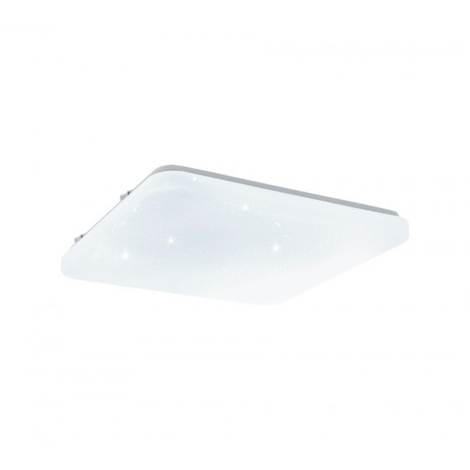 EGLO 33608 | Frania-S Eglo stenové, stropné svietidlo štvorec 1x LED 1600lm 4000K biela, kryštálový efekt
