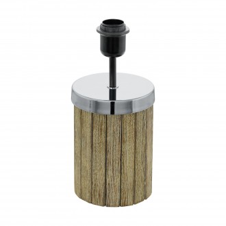 EGLO 49795 | Thornhill Eglo stolové svietidlo - bez tienidla 29,5cm prepínač na vedení 1x E27 hnedá, čierna, chróm