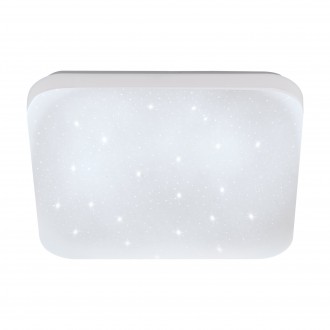EGLO 75472 | Frania-S Eglo stenové, stropné svietidlo štvorec 1x LED 720lm 3000K biela, kryštálový efekt