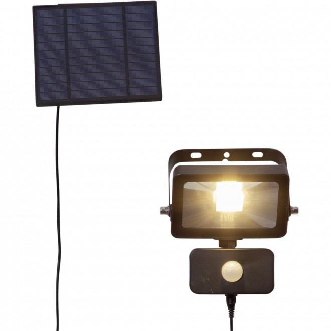 EGLO 900247 | Villagrappa Eglo zapichovacie svietidlo pohybový senzor, svetelný senzor - súmrakový spínač slnečné kolektorové / solárne, otočné prvky 1x LED 800lm 3000K IP44 čierna