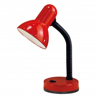 EGLO 9230 | Basic Eglo stolové svietidlo 30cm prepínač flexibilné 1x E27 červená, čierna, biela