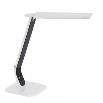 EGLO 93901 | Sellano Eglo stolové svietidlo 43cm dotykový prepínač s reguláciou svetla regulovateľná intenzita svetla, nastaviteľná farebná teplota, otočné prvky 1x LED 630lm 2700 <-> 5000K biela, čierna