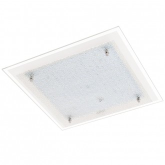 EGLO 94447 | Priola Eglo stenové, stropné svietidlo 1x LED 1700lm 4000K chróm, biela, priesvitná