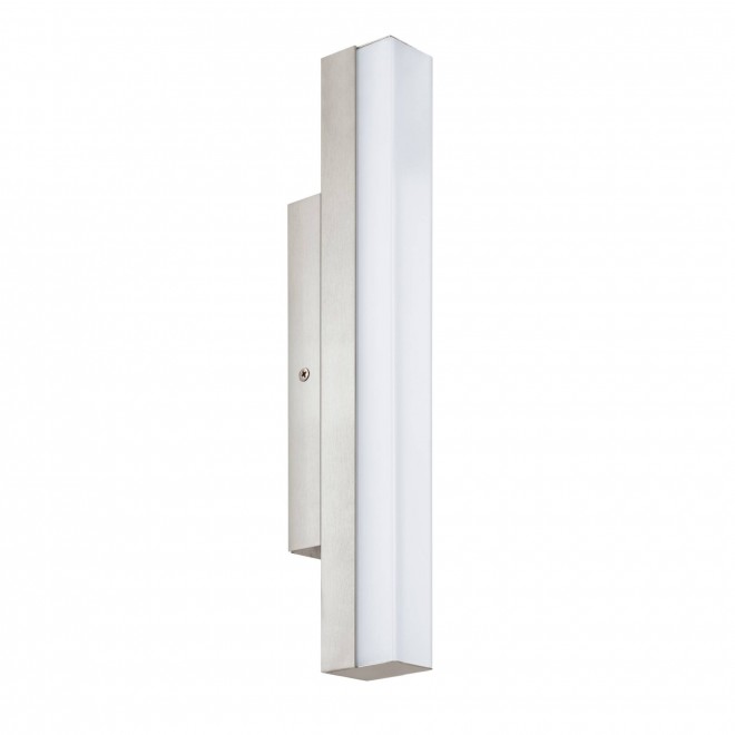 EGLO 94616 | Torretta Eglo stenové svietidlo 1x LED 770lm 4000K IP44 matný nikel, biela