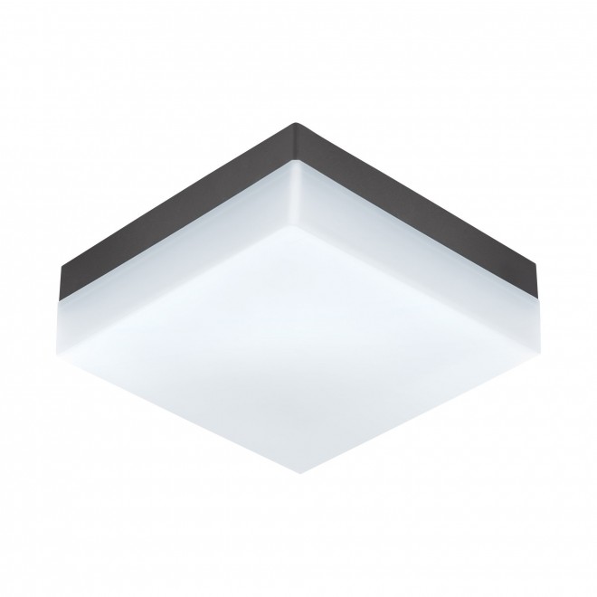 EGLO 94872 | Sonella Eglo stenové, stropné svietidlo tehla 1x LED 820lm 3000K IP44 antracit, biela