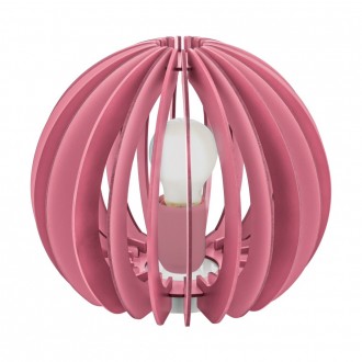 EGLO 95954 | Fabella Eglo stolové svietidlo 22,5cm prepínač na vedení 1x E27 ružové