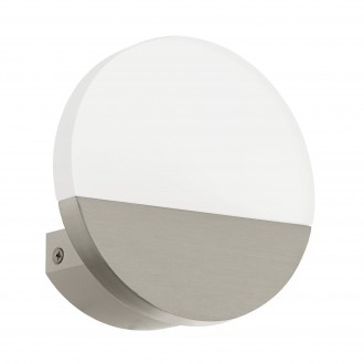 EGLO 96041 | Metrass-1 Eglo rameno stenové svietidlo kruhový 1x LED 480lm 3000K matný nikel, saténový