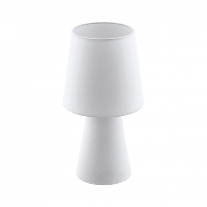 EGLO 97121 | Carpara Eglo stolové svietidlo 34cm prepínač na vedení 2x E14 biela