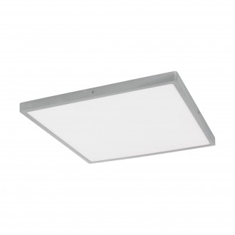 EGLO 97274 | Fueva-1 Eglo stenové, stropné LED panel štvorec regulovateľná intenzita svetla 1x LED 2700lm 3000K strieborný, biela