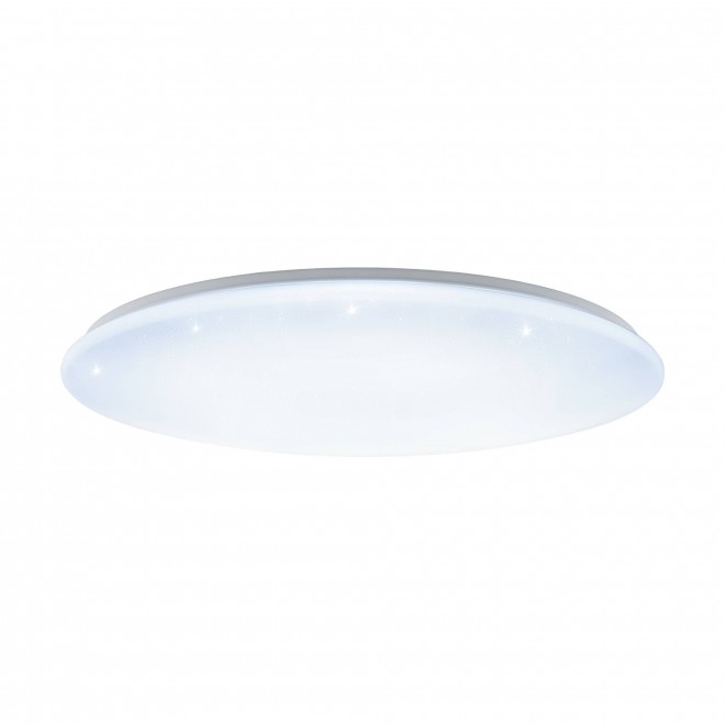 EGLO 97543 | GironS-LED Eglo stropné svietidlo kruhový diaľkový ovládač regulovateľná intenzita svetla, nastaviteľná farebná teplota, časový spínač, nočné svetlo 1x LED 7800lm 2700 <-> 5000K biela, kryštálový efekt