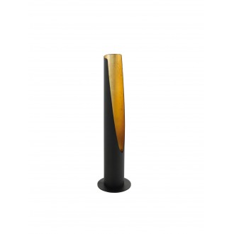 EGLO 97583 | Barbotto Eglo stolové svietidlo 39,5cm prepínač na vedení 1x GU10 345lm 3000K čierna, zlatý