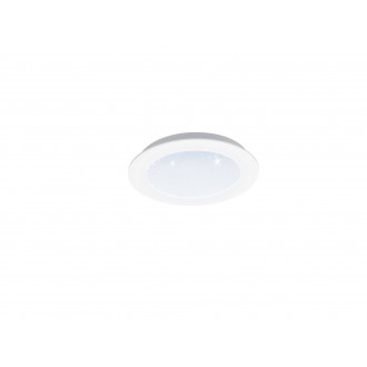 EGLO 97592 | Fiobbo Eglo zabudovateľné LED panel kruhový Ø170mm 1x LED 1100lm 3000K biela, kryštálový efekt