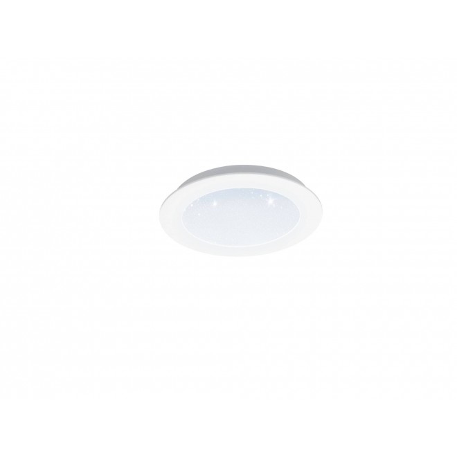 EGLO 97592 | Fiobbo Eglo zabudovateľné LED panel kruhový Ø170mm 1x LED 1100lm 3000K biela, kryštálový efekt