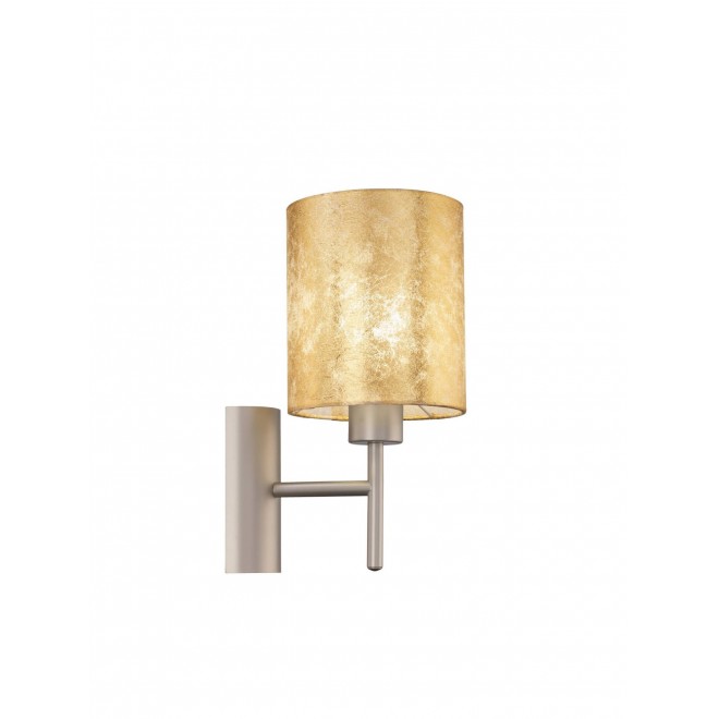 EGLO 97645 | Viserbella Eglo rameno stenové svietidlo kruhový prepínač 1x E27 šampanské, zlatý