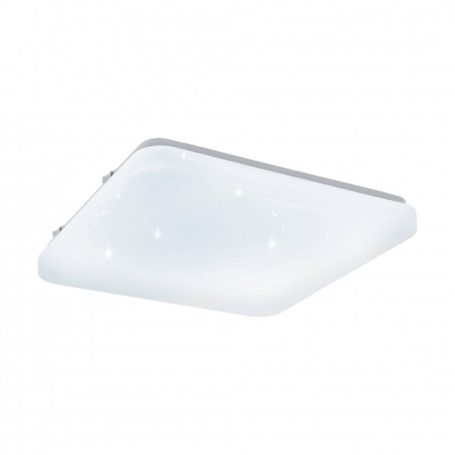 EGLO 97881 | Frania-S Eglo stenové, stropné svietidlo štvorec 1x LED 1350lm 3000K biela, kryštálový efekt