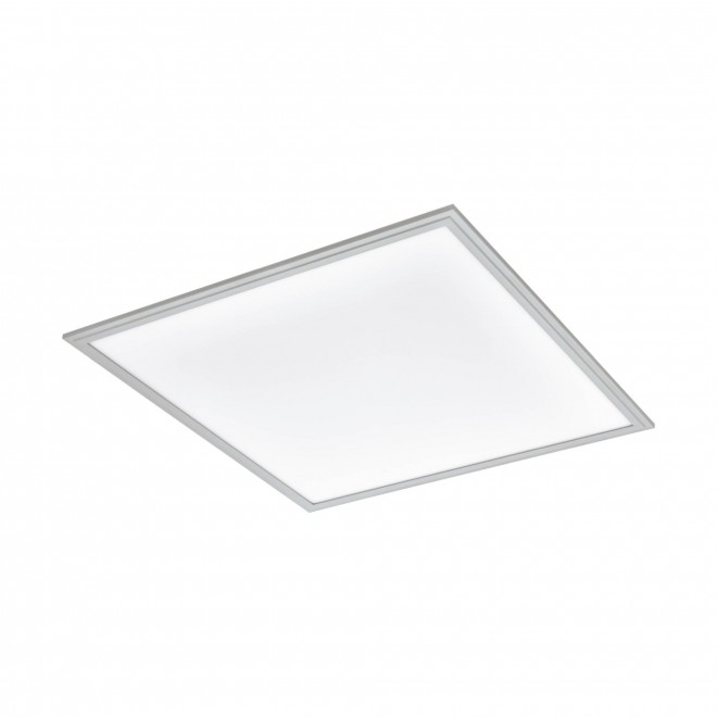 EGLO 98038 | Salobrena-2 Eglo stropné LED panel štvorec regulovateľná intenzita svetla 1x LED 4200lm 4000K sivé, biela