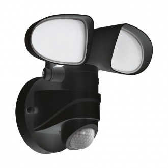 EGLO 98176 | Pagino Eglo rameno stenové svietidlo pohybový senzor otočné prvky 1x LED 1800lm 5000K IP44 čierna
