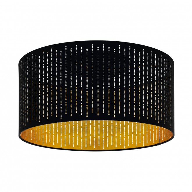 EGLO 98311 | Varillas Eglo stropné svietidlo kruhový 1x E27 čierna, zlatý