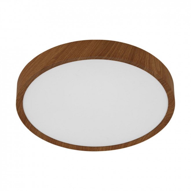 EGLO 98601 | Musurita Eglo stropné svietidlo kruhový 1x LED 2000lm 3000K drevo, biela
