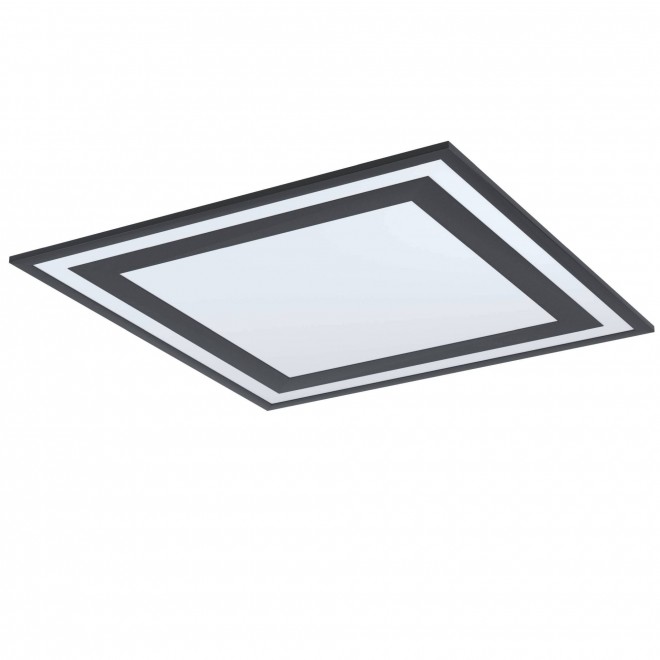 EGLO 99039 | Savatarila Eglo stropné LED panel štvorec 1x LED 4600lm 4000K čierna, biela