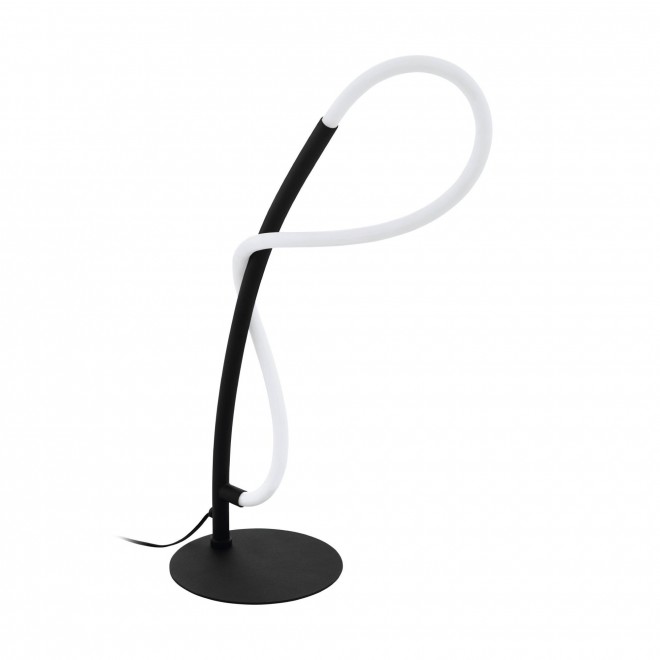 EGLO 99383 | Egidonella Eglo stolové svietidlo 38cm prepínač na vedení 1x LED 700lm 3000K čierna, biela