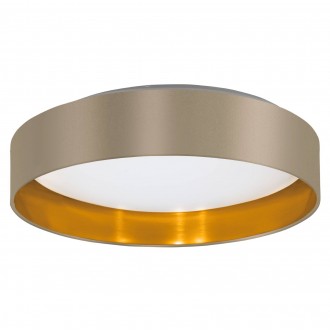 EGLO 99541 | Eglo-Maserlo-TG Eglo stropné svietidlo kruhový 1x LED 2100lm 3000K lesklý tmavošedý, zlatý, biela