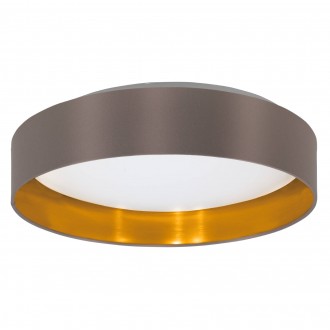 EGLO 99542 | Eglo-Maserlo-CG Eglo stropné svietidlo kruhový 1x LED 2100lm 3000K lesklé cappuccino, zlatý, biela