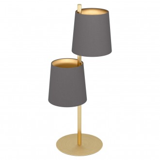 EGLO 99611 | Almeida Eglo stolové svietidlo 60,5cm prepínač na vedení 2x E27 zlaté,matné, cappuccino