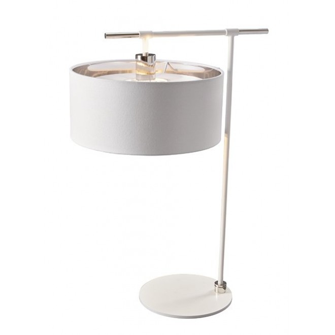 ELSTEAD BALANCE-TL-WPN | Balance-EL Elstead stolové svietidlo 65cm prepínač 1x E27 biela, saténový nike